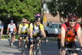Photograph: [Group riding up to the second LSRFA pit-stop]