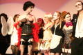 Photograph: [Rocky Horror contest members on stage]
