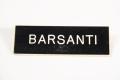 Photograph: [Barsanti's name tag]