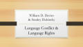 Presentation: Language Conflict & Language Rights