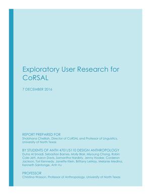 Exploratory User Research for Computational Resource for South Asian Languages