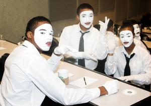 Primary view of [Group of mimes at 2012 TABPHE conference]