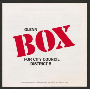 Primary view of [Political advertisement brochure]