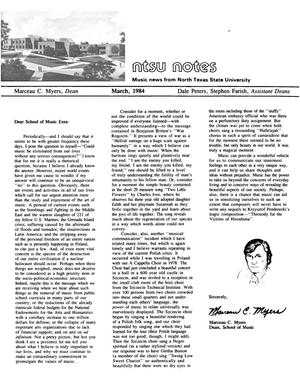 NTSU Notes, March 1984