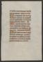 Text: [Leaf from 15th Century Breviary, France]
