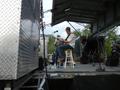 Photograph: [Aaron Einhouse on stage at John A. Lomax Texas Music Gathering]