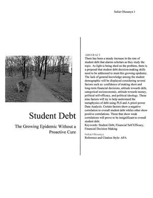 Student Debt: The Growing Epidemic Without a Proactive Cure