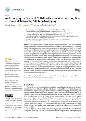 An Ethnographic Study of Collaborative Fashion Consumption: The Case of Temporary Clothing Swapping