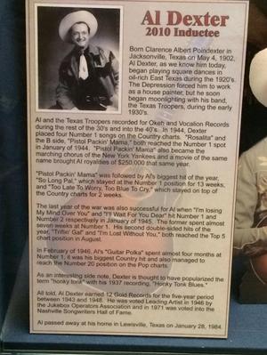 Primary view of [Harmony of a Lifetime: Al Dexter's Musical Journey at the Texas Country Music Hall of Fame]