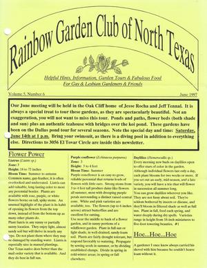 Rainbow Garden Club of North Texas Newsletter, Volume 5, Number 6, June 1997