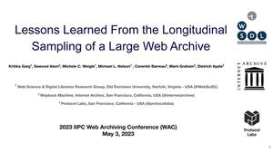 Lessons Learned From the Longitudinal Sampling of a Large Web Archive