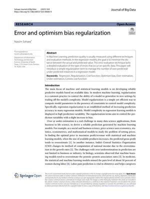 Error and optimism bias regularization
