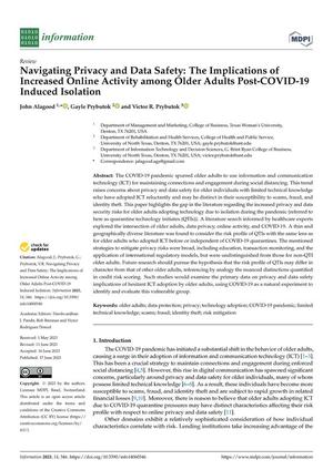 Navigating Privacy and Data Safety: The Implications of Increased Online Activity among Older Adults Post-COVID-19 Induced Isolation