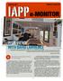 Journal/Magazine/Newsletter: IAPP e-Monitor, Volume 1, Number 5, January 2011