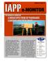 Journal/Magazine/Newsletter: IAPP e-Monitor, Volume 1, Number 12, August 2011
