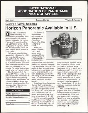 International Association of Panoramic Photographers [Newsletter], Volume 9, Number 2, April 1992