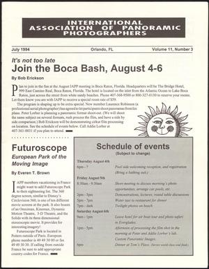 International Association of Panoramic Photographers [Newsletter], Volume 11, Number 3, July 1994