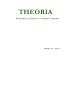 Journal/Magazine/Newsletter: Theoria, Volume 19, 2012