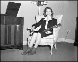 Primary view of [Billie Wolfe Sitting in a Chair]
