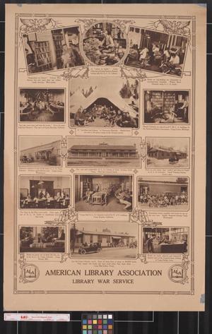 Primary view of object titled 'American Library Association, Library War Service'.