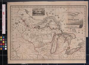 Primary view of Map of the Northwestern Territories of the United States, Showing the Track pursued by the Expedition under Gov. Cass in 1820
