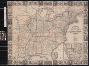 Primary view of Phelps's National Map of the United States, a Travellers' Guide