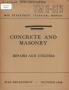 Book: Concrete and masonry : repairs and utilities.