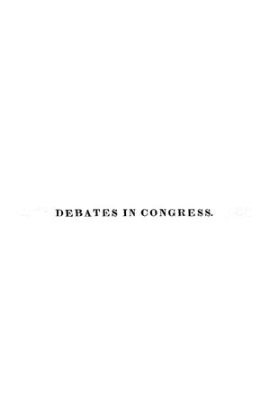 Primary view of Register of Debates in Congress, Comprising the Leading Debates and Incidents of the First Session of the Twentieth Congress