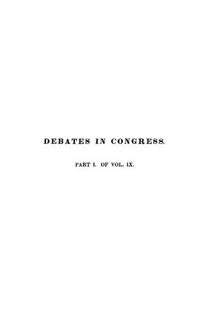 Primary view of Register of Debates in Congress, Comprising the Leading Debates and Incidents of the Second Session of the Twenty-Second Congress