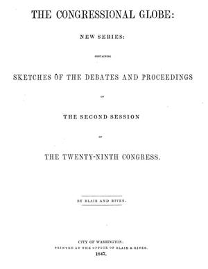 Primary view of The Congressional Globe, [Volume 17]: Twenty-Ninth Congress, Second Session