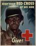 Poster: Keep your Red Cross at his side : give!