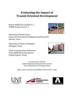 Evaluating the Impact of Transit-Oriented Development