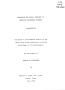 Thesis or Dissertation: Aggression and Social Interest in Behavior Disordered Students