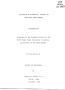 Thesis or Dissertation: Allocation of Attention: Effects on Classical Conditioning
