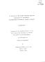 Thesis or Dissertation: An Analysis of the Student Personnel Services Organization of Prasarn…