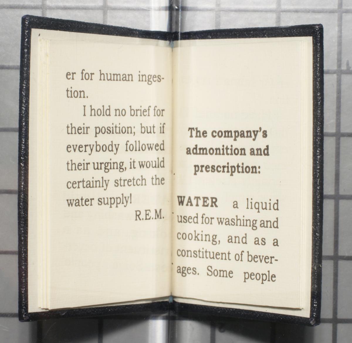 Water: from Proceedings of the Company of Amateur Brewers, 1932
                                                
                                                    [Sequence #]: 5 of 8
                                                