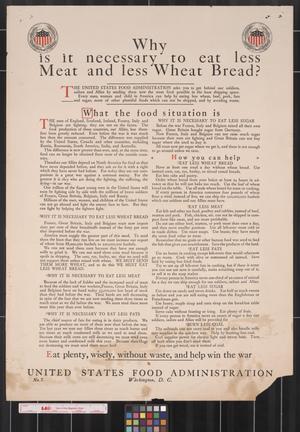 Primary view of Why is it necessary to eat less meat and less wheat bread?
