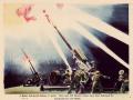Poster: A British anti-aircraft battery in action. More than 590 German raide…