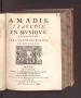 Thumbnail image of item number 1 in: 'Amadis, tragedie en musique'.