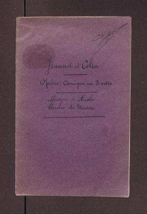 Primary view of Jeannot et Colin