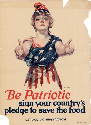 Primary view of Be patriotic: sign your country's pledge to save the food.