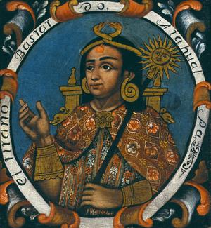 Primary view of Atahualpa, Fourteenth Inca, One of Fourteen Portraits of Inca Kings
