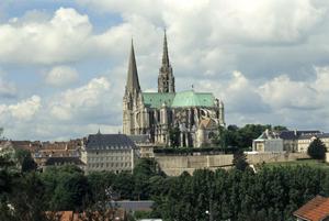 Primary view of Cathedral of Notre Dame at Chartres