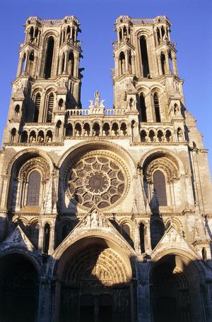 Primary view of Laon Cathedral of Notre Dame