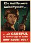 Poster: The battle-wise infantryman -- is careful of what he says or writes :…