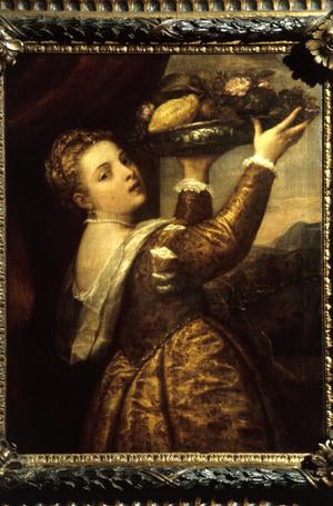 Primary view of Girl with Platter of Fruit