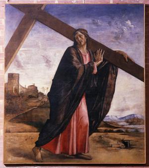 Primary view of Christ Carrying the Cross. Venice, Ss. Giovanni e Paolo, S transept
