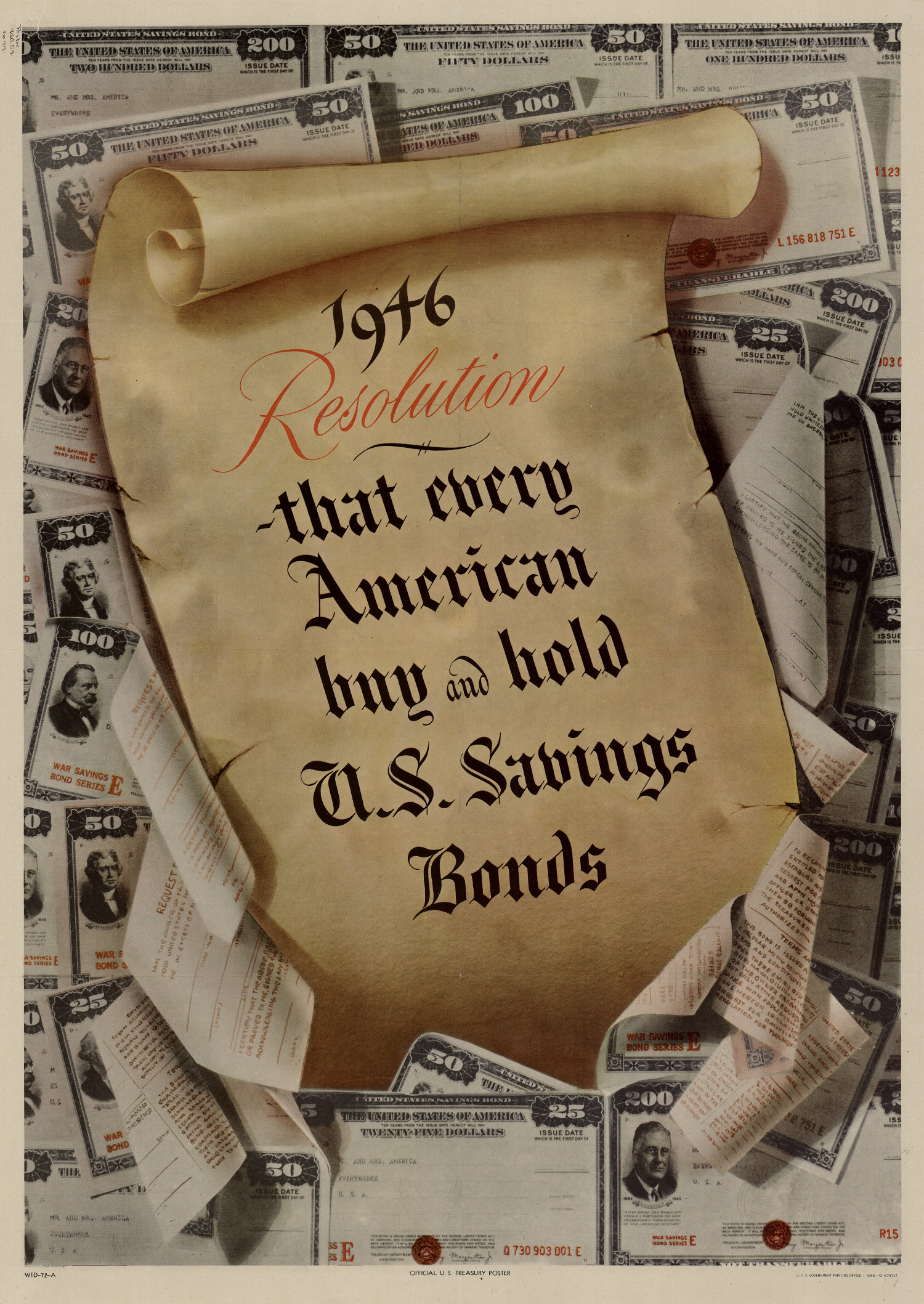 1946 resolution: that every American buy and hold U.S. savings bonds.
                                                
                                                    [Sequence #]: 1 of 1
                                                