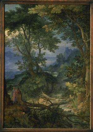 Primary view of Alpine Landscape with Temptation of Christ