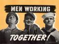 Poster: Men working : together!